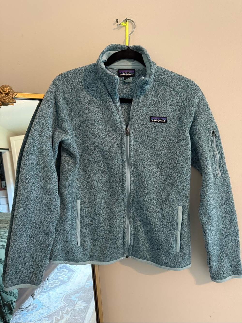 Patagonia Women's Heathered Light Teal Better Sweater Full-Zip